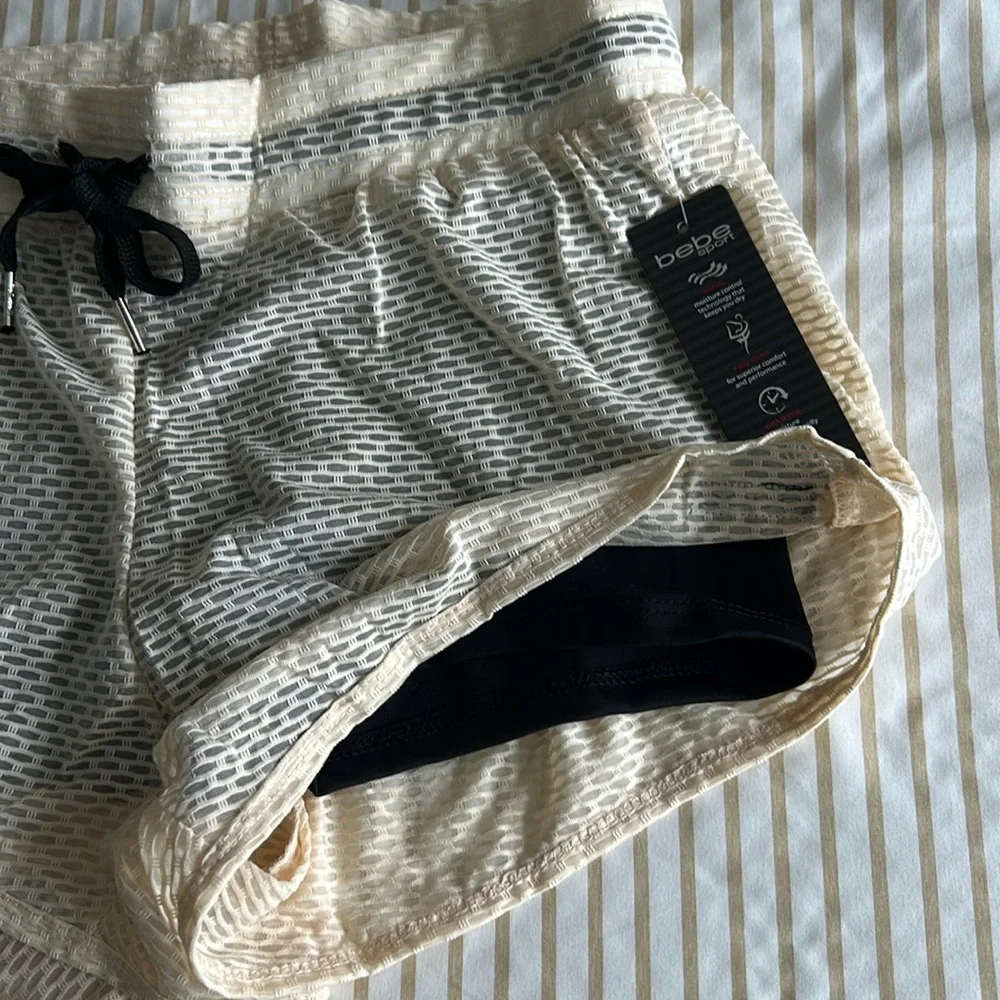 BEBE SPORT MESH SHORTS SIZE M MSRP $49.00 NWT
